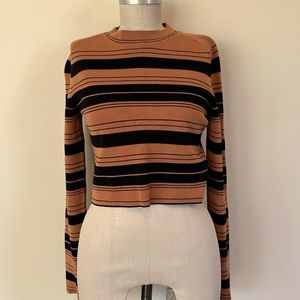 Proenza Schouler White Label Silk Cotton Long Sleeve Top XS